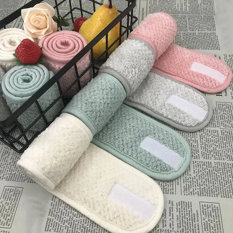 Adjustable Wide Hairband Non Slip Yoga Spa Bath Shower Makeup Wash Face Cosmetic Headband Women Make up Accessories